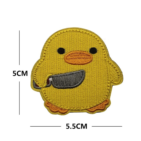 st Kyckling Anka Stryk På Patch Tecknad Anka Sy på Rolig【GKS】
