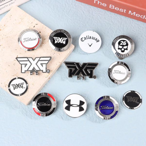 Golfbold Markør Magnet Golf Tilbehør Kasket Badge Markør Clip Tilbehør H one size H H one size