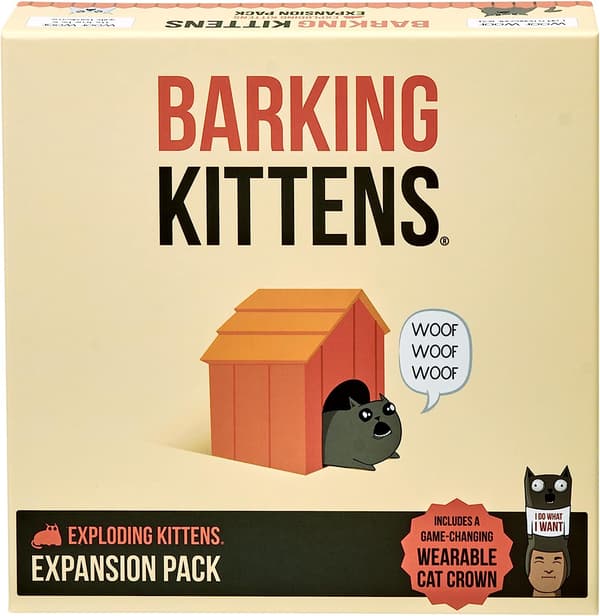 Exploding Kittens Barking Kittens Utvidelsespakke - Exploding Kittens - Kortspill for Voksne, Tenåringer og Barn - Morsomt Familiespill