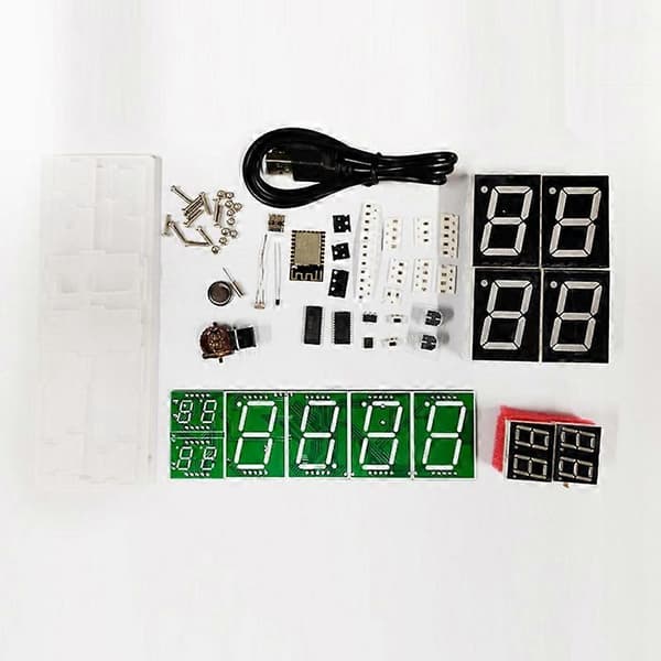 ESP8266 WIFI Ur Netværk Timing Digital Display LED Dot Matrix Ur RØD GRØN TID Display As Shown