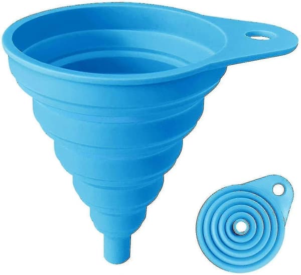 Collapsible Silicone Funnel, Foldable Funnel for Kitchen Utensils CJY