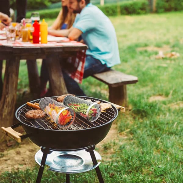 4 stk. grillkurve i rustfrit stål Small 4pcs