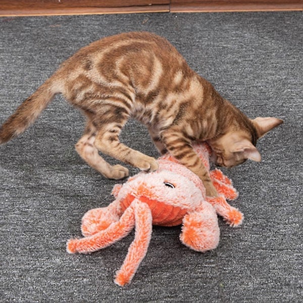 Floppys Hummerleksak för Hund Katt Nyhet Hummer Interaktiv Snuffle Hundleksak för Underhållning Shrimp