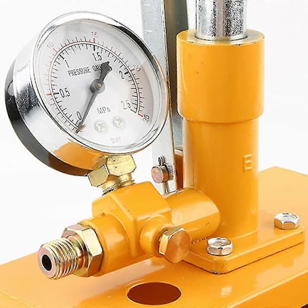 Aluminium 2,5 mpa 25 kg vandtrykstester manuel hydraulisk testpumpemaskine med G1/2