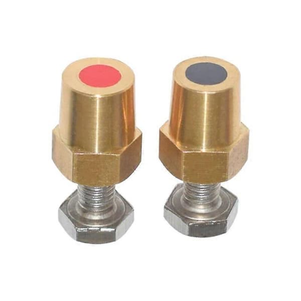 U90C 2 stk. bil universal batteri ren kobber terminal klemme stik M10 M6 M8 stud