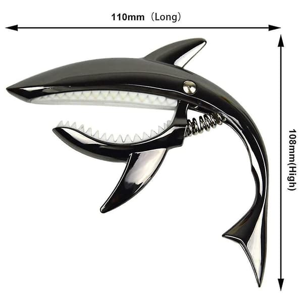 Shark Gitarr Capo Zinklegering Capo För Akustiska Elgitarrer Klassiska Gitarrer Och Basukulele Capo Vit