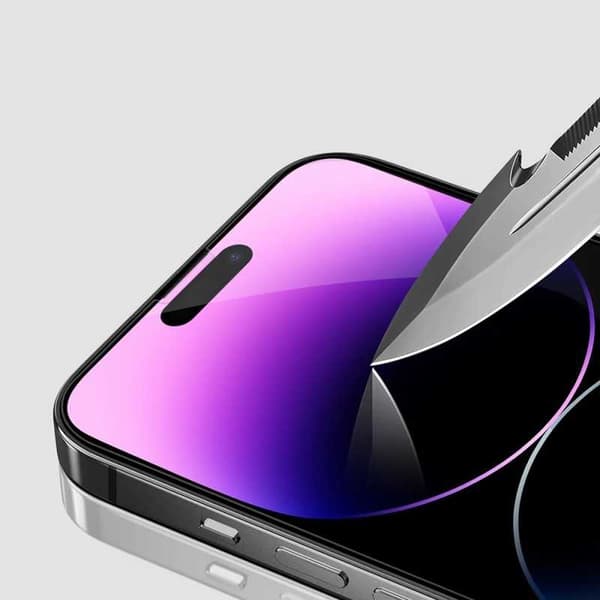 3-i-1 komplet iPhone 15 Pro stødabsorberende etui MagSafe-kompatibelt - Sort