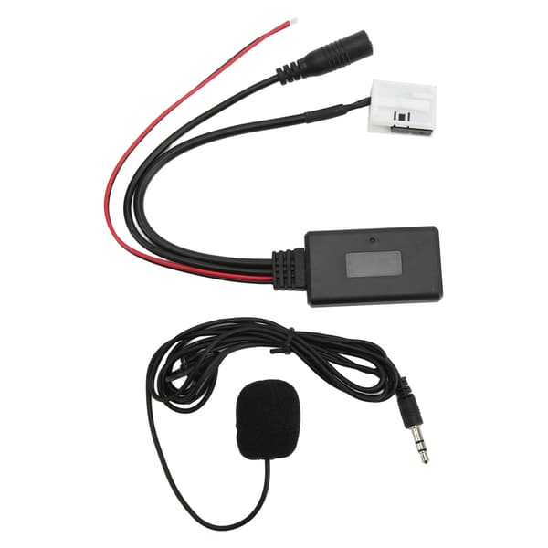 Bluetooth 5.0 AUX bilstereo lydadapter med mikrofon til RCD310 RCD510 RNS510 4x62 Black Carbon