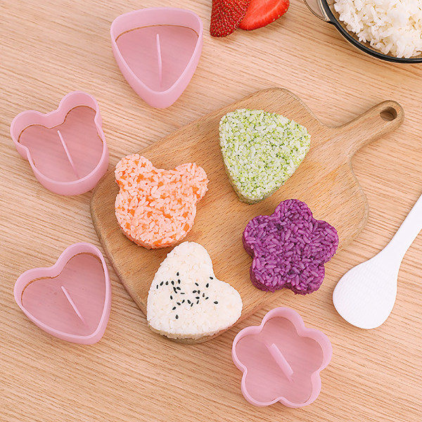 pcs Onigiri Sushi Form Rice Ball Bento Press Maker Form DIY K