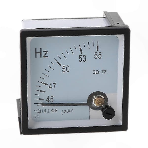 AC Analog Panel Frekvensmåler Måler 100V 220V 380V Hertz Indikator Tester 220V