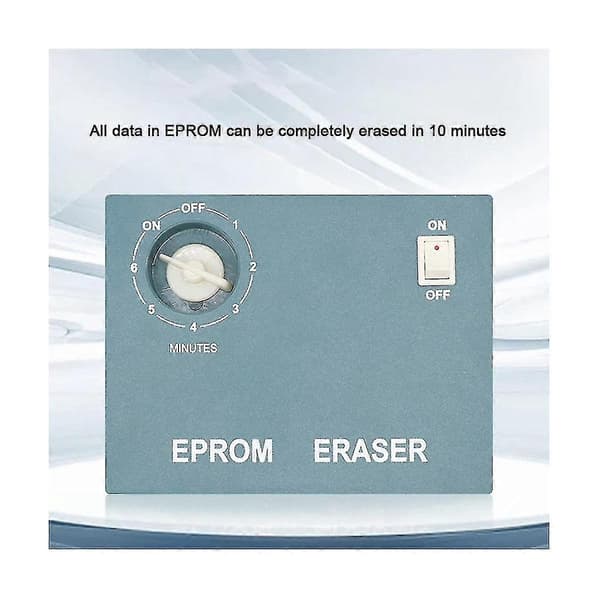UV Eprom Eraser Eprom Data Sletteværktøj Lys Sletbar Timer Halvlederchip Slet Stråling EU-stik as shown