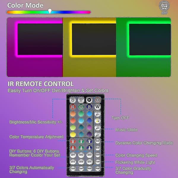 15m LED-valot Bluetooth RGB-valot LED-nauhavalot
