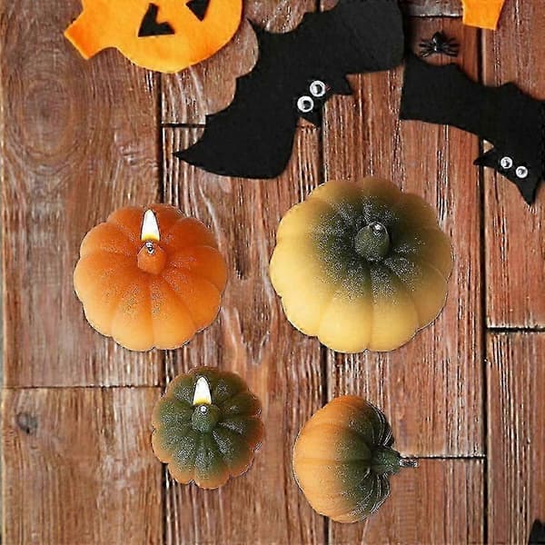 Pakke græskar lysforme, 3D Halloween græskarform silikone epoxyform, boligindretning, sæbeform, Halloween festdekoration
