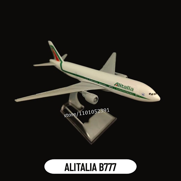 1:400 Mittakaavan Metallilentokoneen Jäljennös Dhl Boeing 757 Lentokone Valettu Mallilentokone Kotitoimiston Pienoislelut Lapsille - Täydellinen 145.Alitalia B777