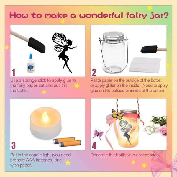Kreativt DIY-kit för barn - Presenter till barn Fjärrkontroll Nattljus Barn Gör - Konstprojekt Aktivitet