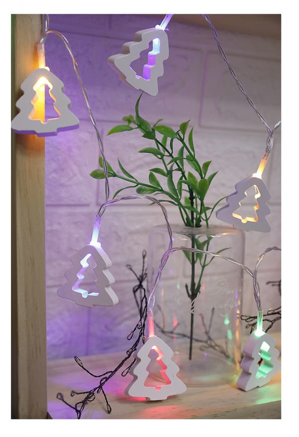 Små ljusslingor Jul ljusslingor led trä Chris