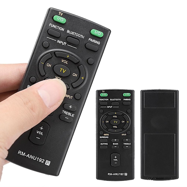 Reservefjernkontroll Rm-anu192 for Sony Lydplanke Sact60bt Htct60bt Sswct60 [DB]