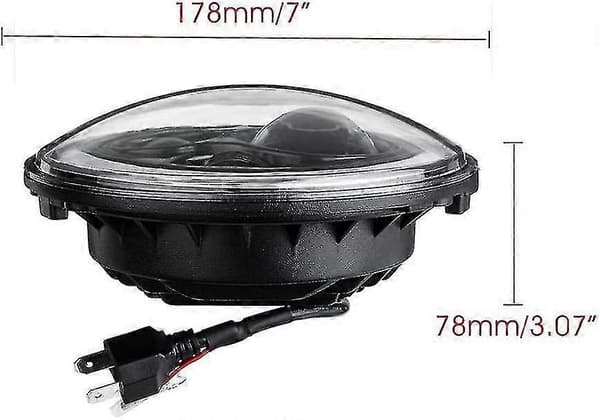 7-tommers godkjent rund LED-frontlysring projektorfrontlys Angel Eye Ring