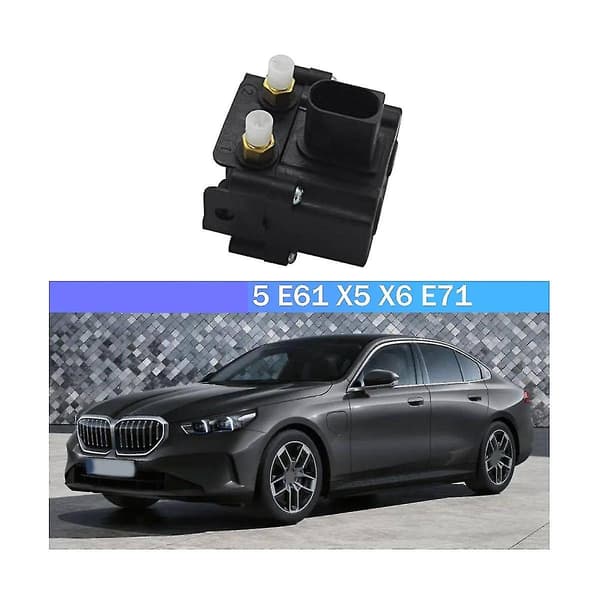 37206789937 37206789938 5 E61 X5 X6 E71 Luftfjæring solenoidventilblokk