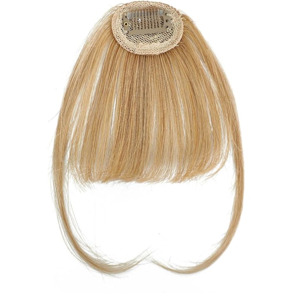 Clip-on pannelugg, ekte hår extensions - Fransk pannelugg, falsk pannelugg | Naturlige hår extensions for jenter og kvinner Guld