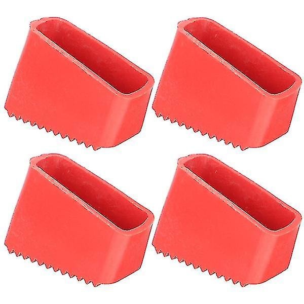 4 stk. husholdningsstige fodbeskyttere gummistige fodpuder skridsikre stige benbeskyttere [dB}