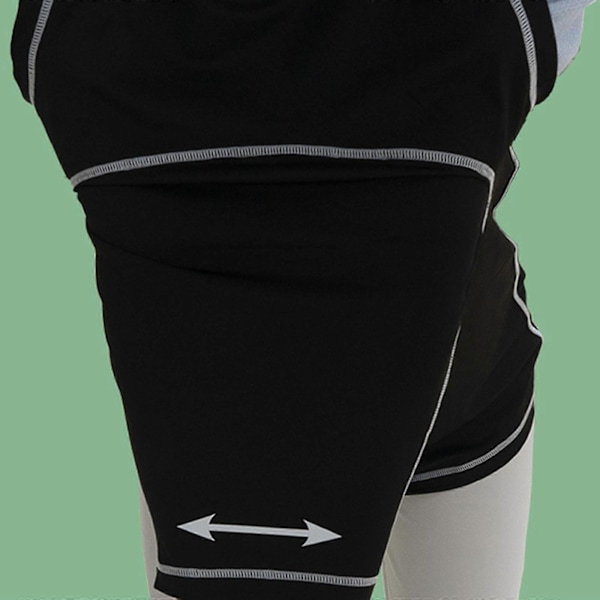 Golf Swing Trainer Väst Inomhus Golftillbehör Andningsbar Golfträningshjälp S Black M
