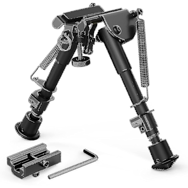 5 i 1 Bipod 15 cm til 23 cm Justerbar Højde Skinnebeslag Adapter Inkluderet - Ruikalucky