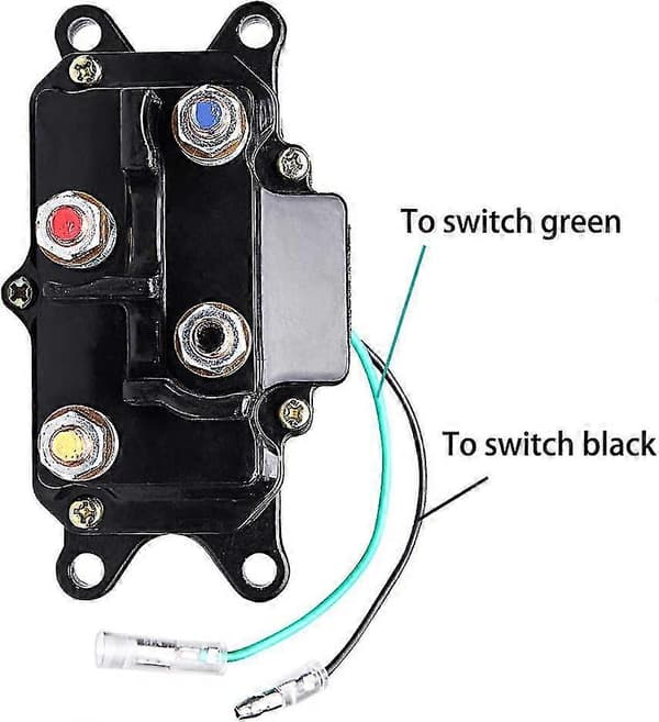 Spil Solenoid Relæ 12v, 250a Amp Til 2000lbs-5000lbs Atv Utv