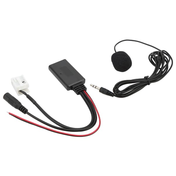 Bluetooth 5.0 AUX bilstereo lydadapter med mikrofon til RCD310 RCD510 RNS510 4x62 Black Carbon