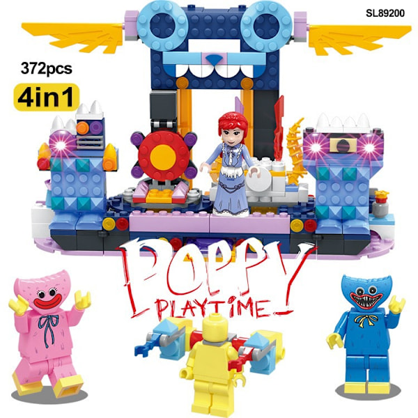 Poppi Playtime Skrekkspill Bobby Serie Mini Byggeklosser Byggesett 4 I 1 Plastleke Barn Pedagogisk Leke Juguete