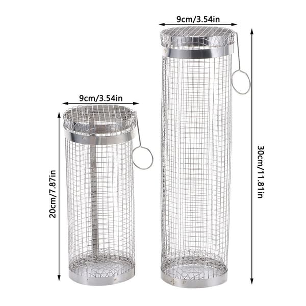 4 stk. Bedste Grillkurv BBQ Grillrist 30CM 30cm