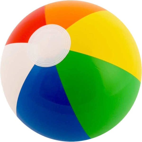 16/20/24 tum Strandboll Uppblåsbar Flerfärgad Högtid Simbassäng Festleksaker Blås Upp Sommarspel, 1-pack-12-pack, Regnbåge, 2 st Regnbåge Rainbow 2pcs