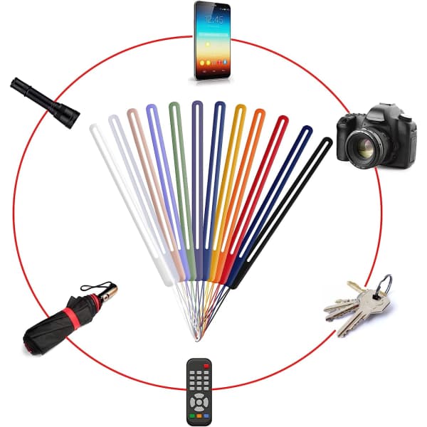 CDQ Håndledsrem, 12 stk. Silikone Telefon Lanyard, Farverig Håndleds Lanyard, Telefon Håndledsrem