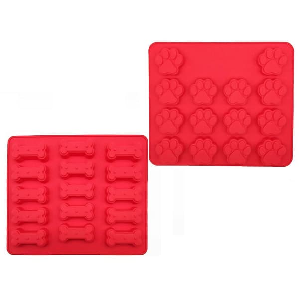 Silikone bageforme hvalpepote- og knogleform
