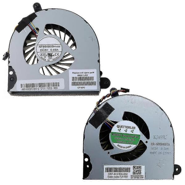 CPU-køleblæser til HP Elitebook 8560p 8570p 8560 8560b bærbar køleblæser Black