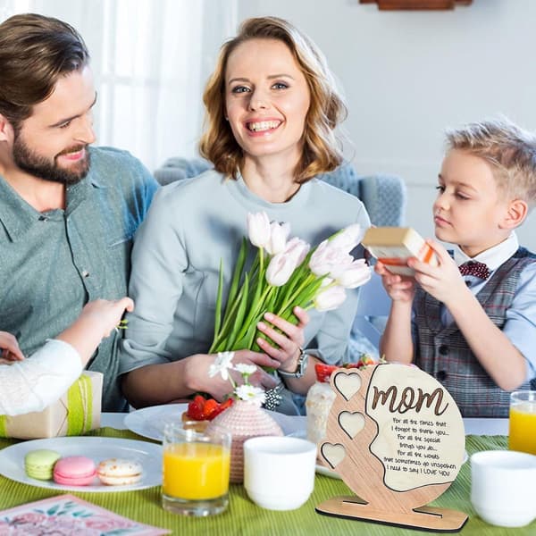 Avtakbare personlige trepynt til morsdag Morsdagsgave skrivebord soverom studieromspynt