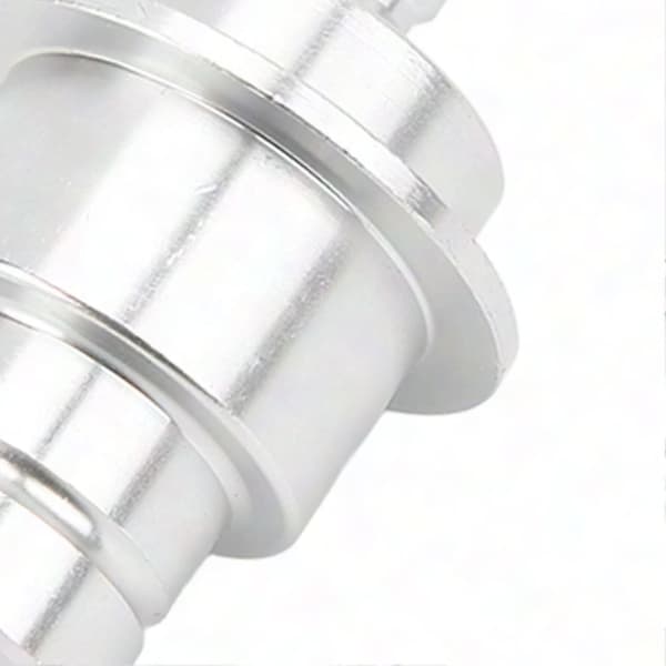 CO2-adapter aluminiumslegering 0,3 tommer hurtigkobling slitesterk høy hardhet brusmaskinkobling sølv