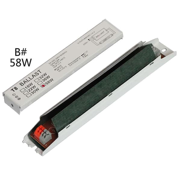 Universal T8 elektronisk ballast 1x 18w/1x 58w lysrörsballastadapter B