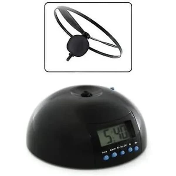 New Digital LED Alarm Clock Gadget Flying/Rolling Helicopter Hacker Propeller Clock Creative GiftCJY