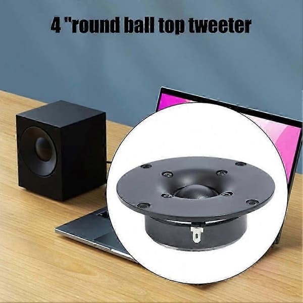 Par 4\" silkdome-diskanthögtalare, 8 Ohm 60W Hi-Fi diskant-högtalare för hemmabruk och sändning Black