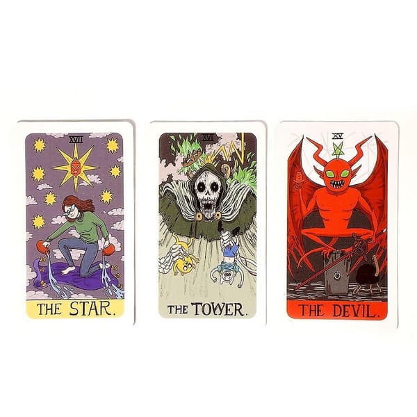 Adventure Time tarot Deck 78-kort dæk størrelse 10*6cm