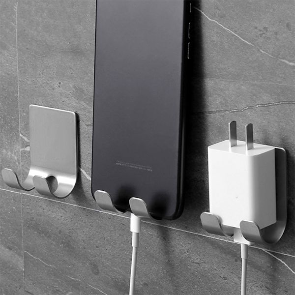 2 stk. Baderomsoppbevaring Punch Free Barberbladholder Oppbevaringskrok
