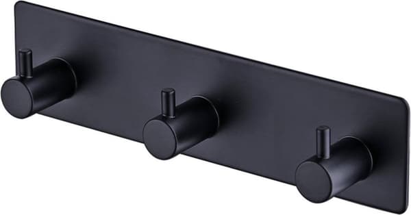 Håndklædekroge - 3 i 1 Håndklædekrog - Vægkrog - Sort