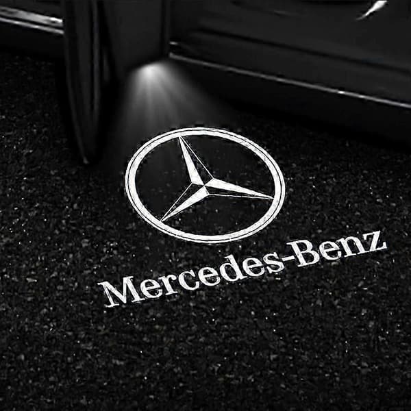 2 st välkomstljus projektionsdörrlampor för Mercedes S-klass W221 Vito Sprinter Cls E-klass Coupe V-klass fordon