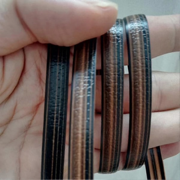32m Udendørs Møbelreparationssæt Høj Styrke Plastik Rattan Flet Flad Bærbar Ny (FMY) Brown