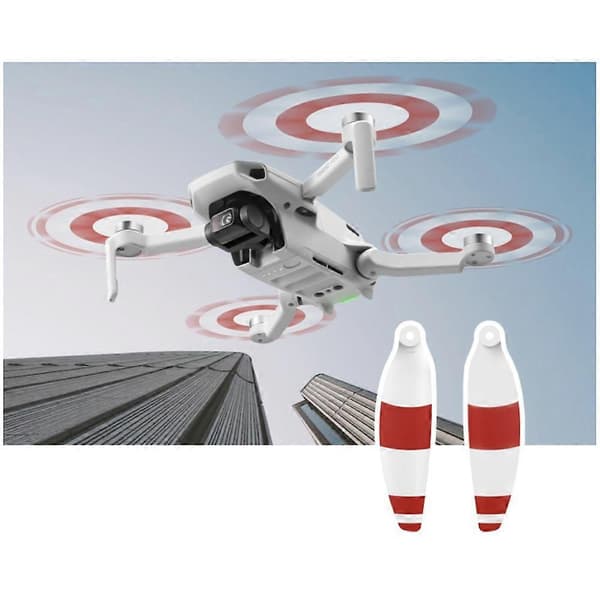 8 stk 4726 Propell for DJI Mini 2 Drone Lette Propeller Blader Erstatningsvinge Reservedeler for Mavic Mini 2 G black  orange