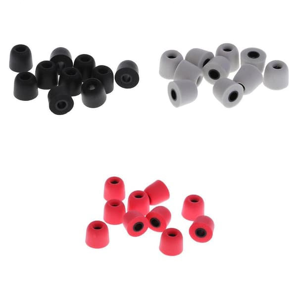 30 Stykker Ørepropper Hukommelsesskum Ørepropper Til In-Ear Hovedtelefoner 4.5 mm