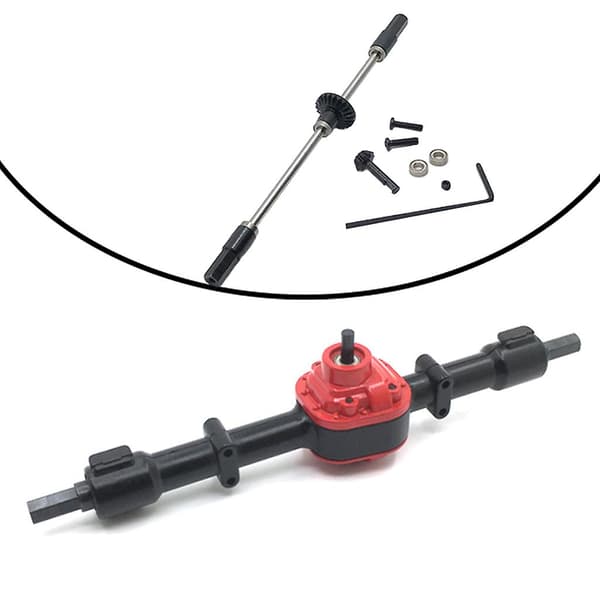 RC bagbroaksel-sæt til MN D91 D96 MN99S FJ45 Crawler DIY tilbehørsdele Black