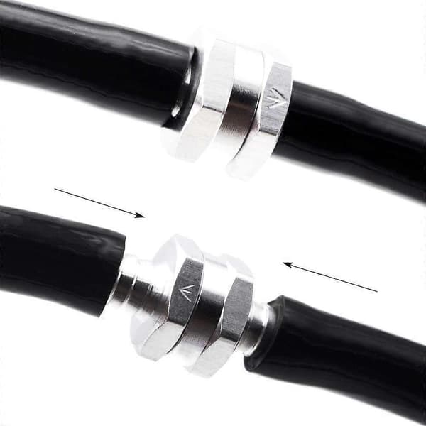 4 stykker kontraventil 8MM aluminiumslegering brændstofventil kontraventil uden retur