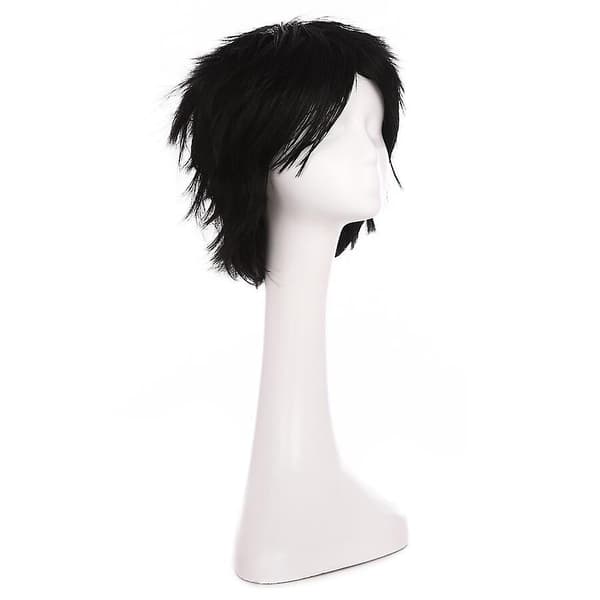 Anime Cosplay Paryk Kort Glat Peru Matte Black
